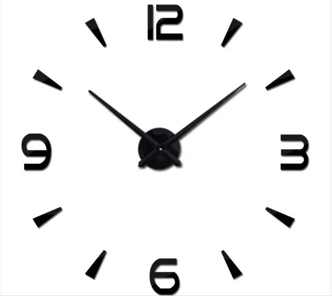 

Настенные 3d часы DIY CLOCK в класическом стиле Для офиса и гостиной Черные Живые фото
