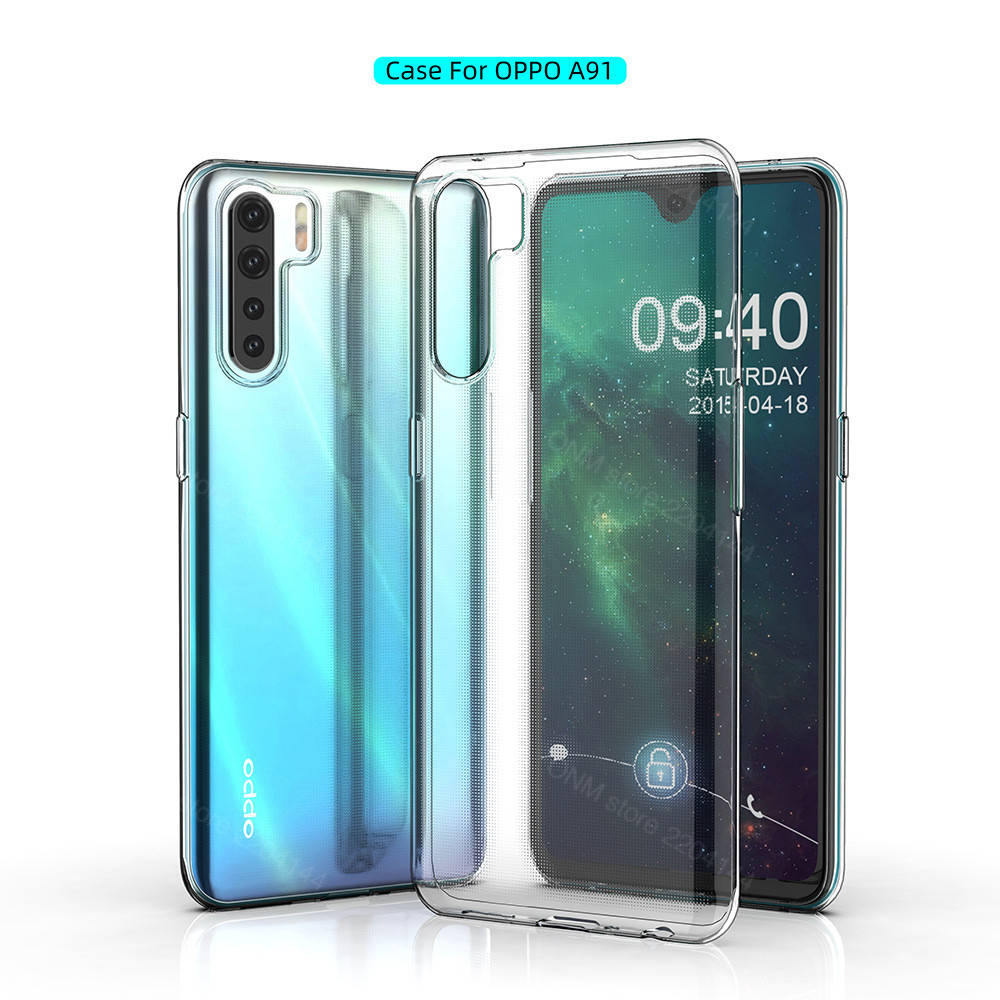 

Ультратонкий 0,3 мм чехол для Oppo A91 прозрачный, Разные цвета