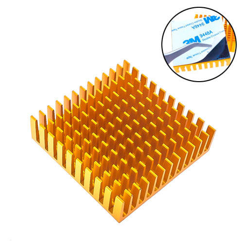 

Радиатор алюминиевый для LED матриц VGA MB 40x40x11мм, клейкий