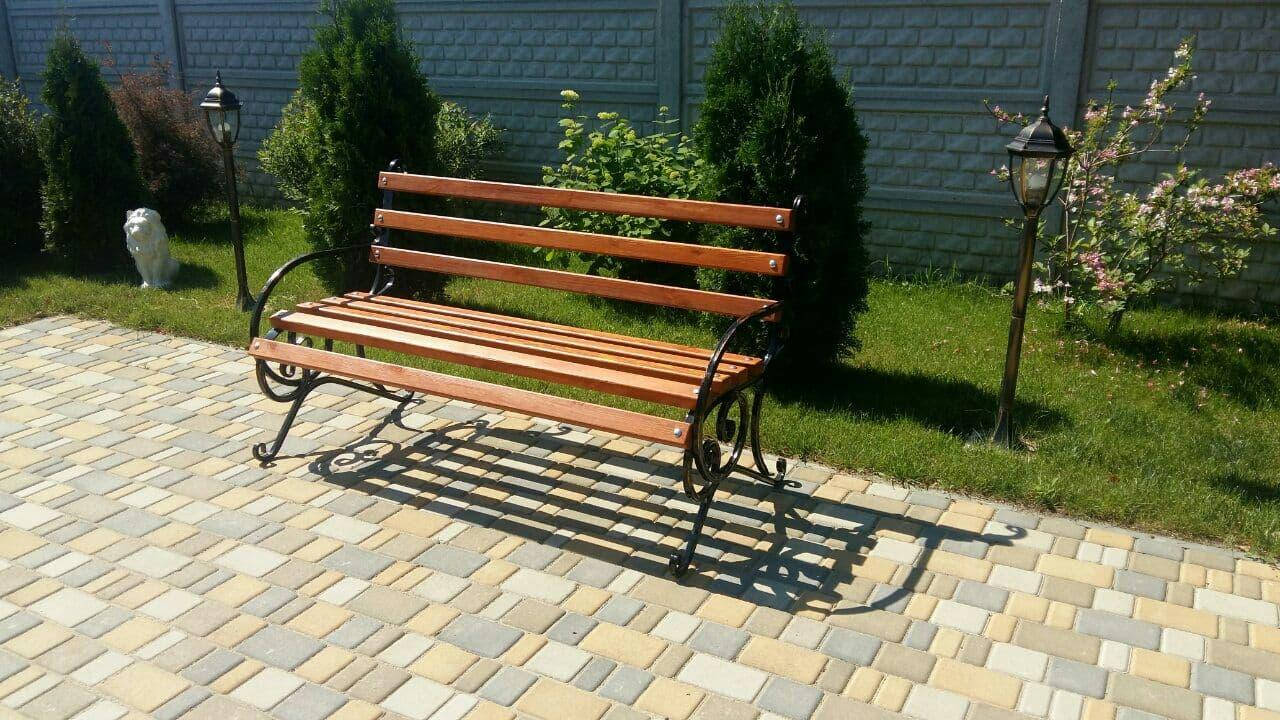 

Лавка садовая со спинкой