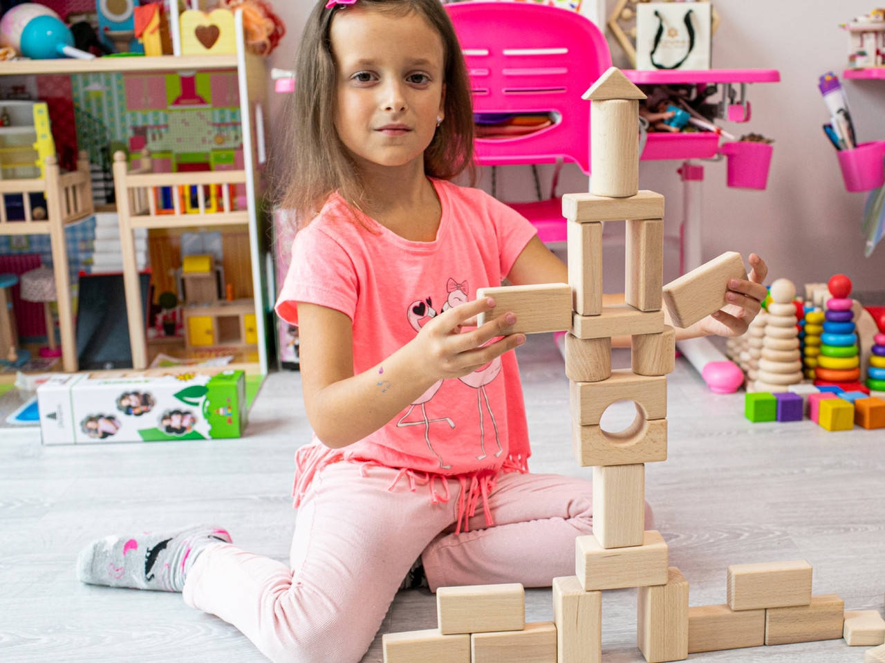 

Детская игрушка. Конструктор. 48 деталей. Экопродукт. 26х35см