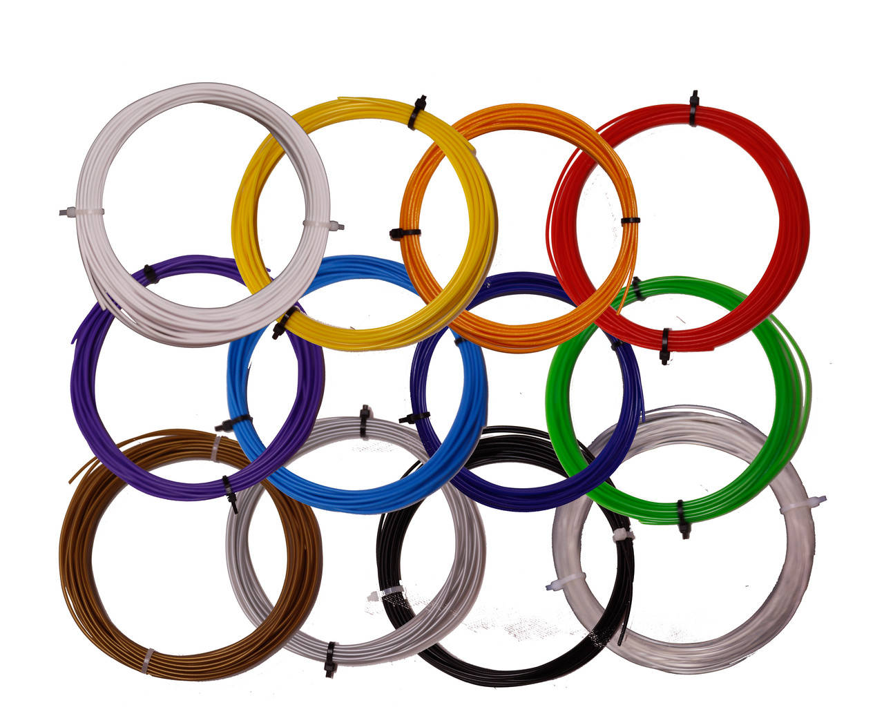 

Набор 12 цветов по 20 метров PLA-филамент (240 метров)