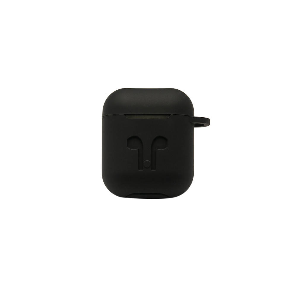 

Чехол-накладка DK силикон Candy c карабином и шнурком для Apple AirPods (black), Черный