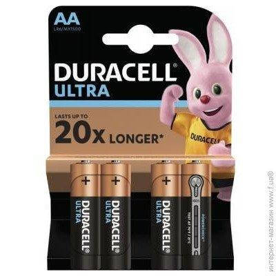 

Батарейки DURACELL ULTRA AA 1.5V LR6 4шт
