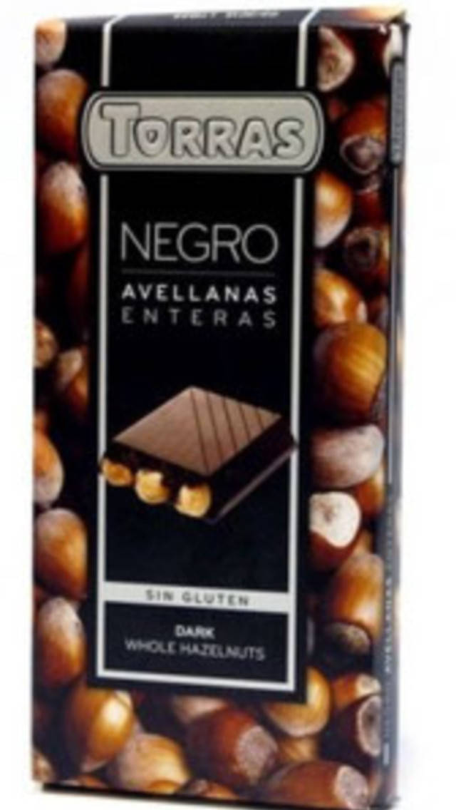 

Шоколад Чёрный Торрас с цельным фундуком Torras negro Avellanas без глютена 200 г Испания