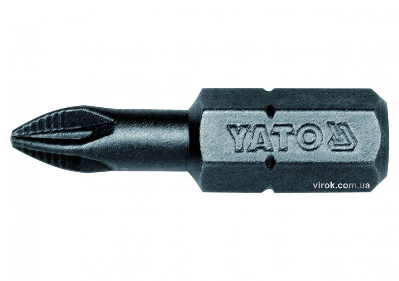 

Насадка отверточная YATO 1/4" крестовая PZ1 х 25 мм 50 шт YT-7810