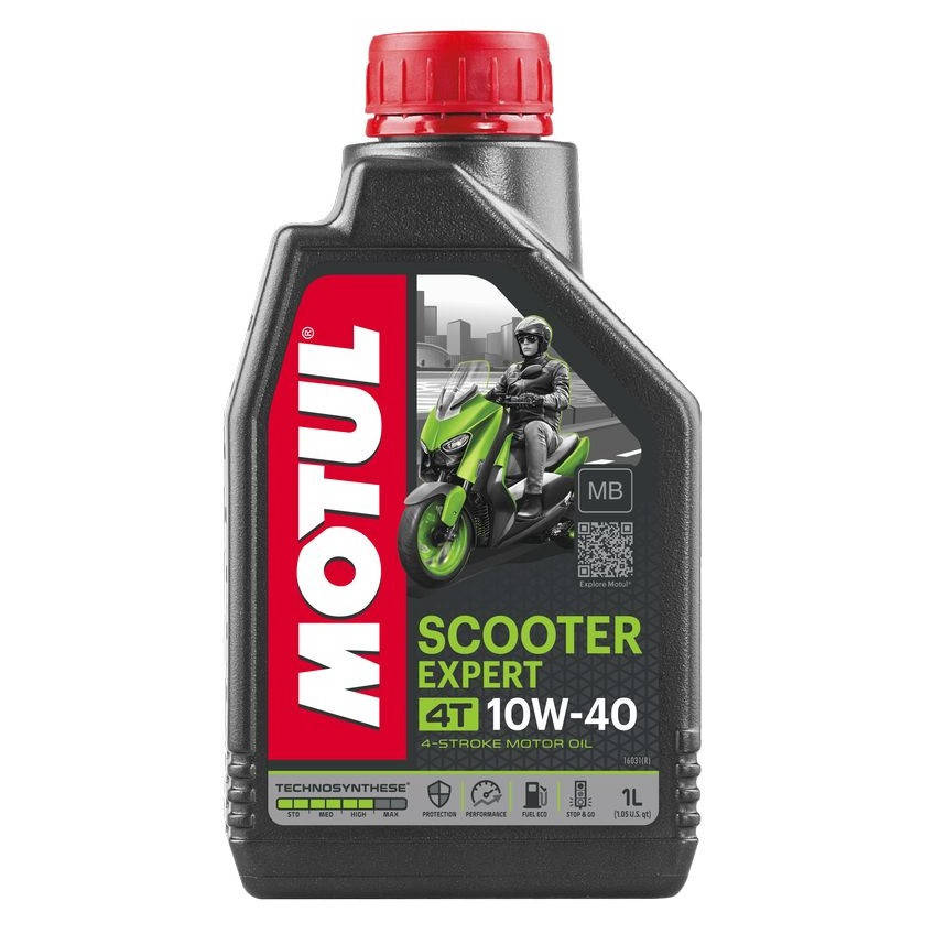 

Масло для 4-х тактных двигателей Technosynthese MOTUL Scooter Expert 4T SAE 10W40 MB 1 л (105935/831701)