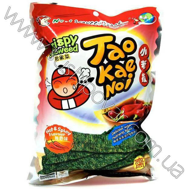 

Снек з хрустких водоростей Tao Kae Noi з чилі 15г