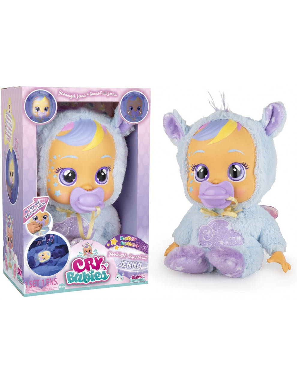 

Интерактивная Кукла Край беби IMC Toys Cry Babies Goodnight Starry Sky Jenna Пупс Дженна Спокойной ночи