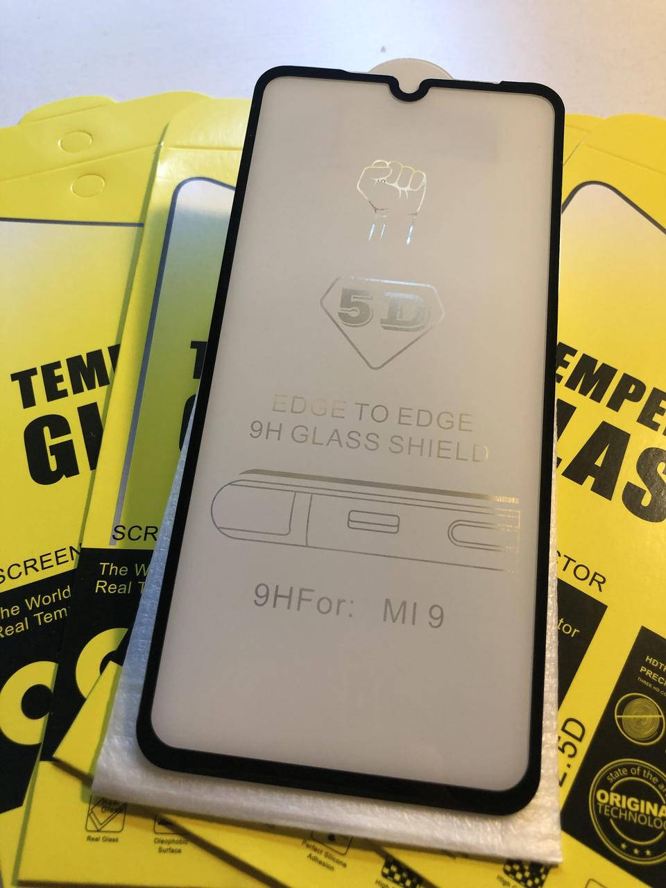 

Защитное стекло для Xiaomi Mi 9 на весь экран ударопрочное, Прозрачный