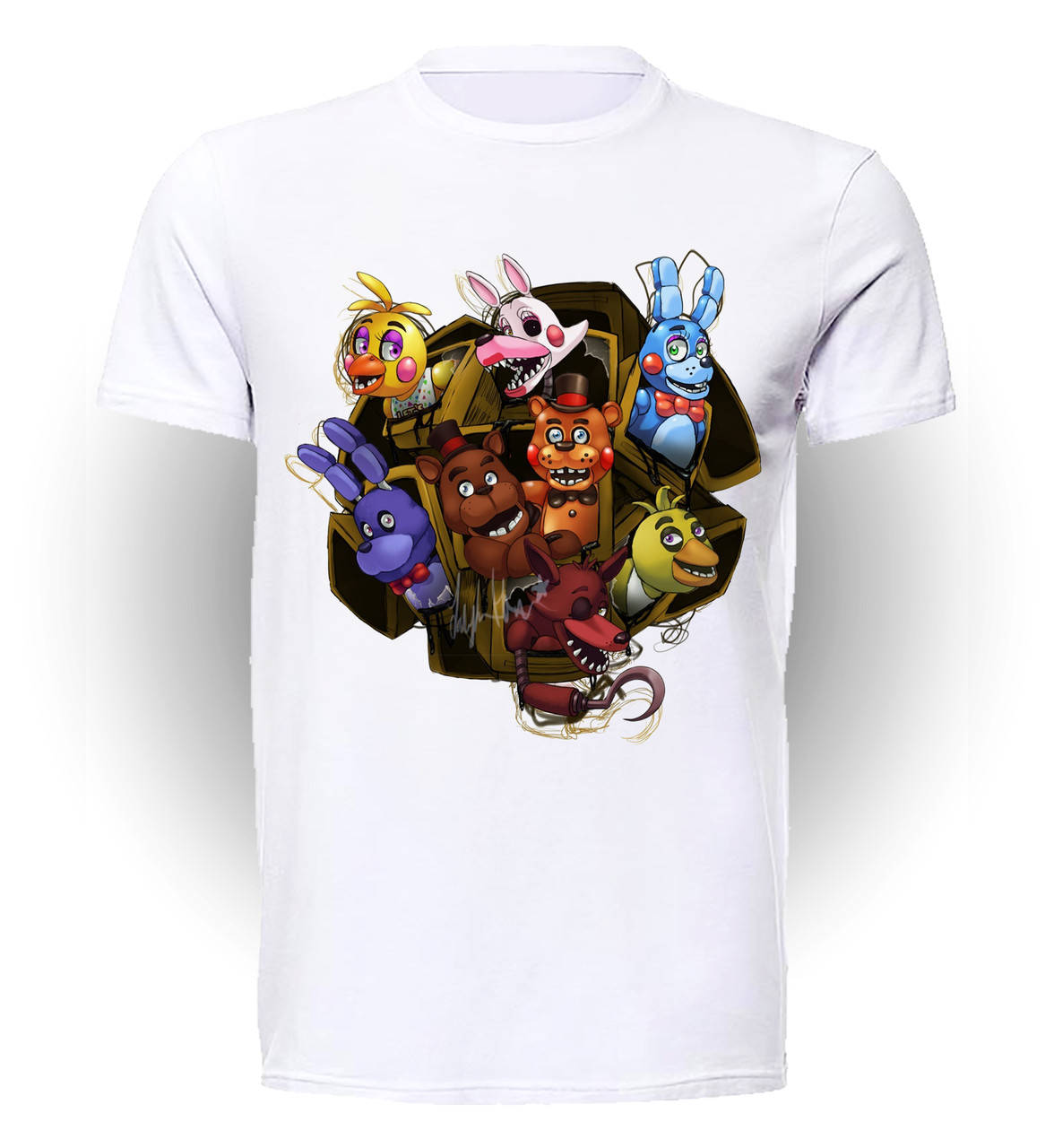 

Футболка GeekLand 5 ночей с Фредди Five Nights at Freddy’s 8 героев FN.01.001