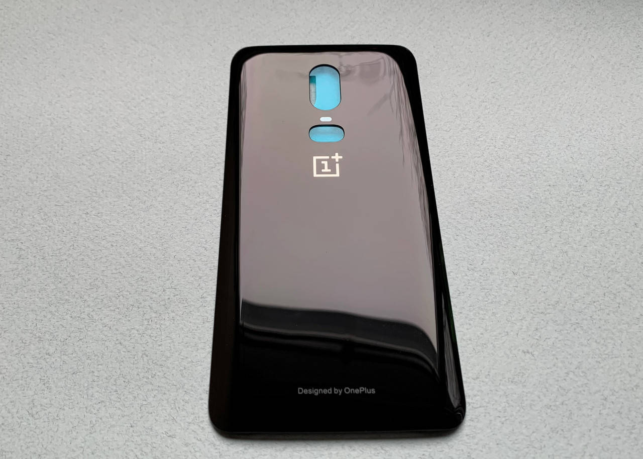 

Задняя крышка для OnePlus 6 Mirror Black стекло, цвет черный глянцевый