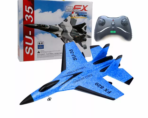 

Самолет истребитель на радиоуправлении Hoshi SU 35 модель FX 820 Синий