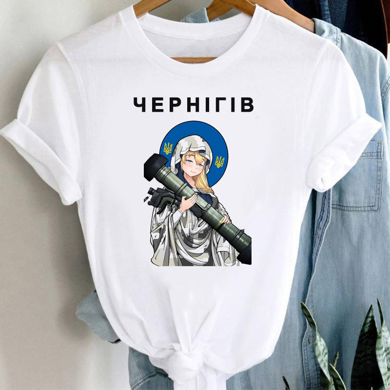

Женская футболка Чернігів. Патріотичні футболки. Футболки с городами с девушками, Белый