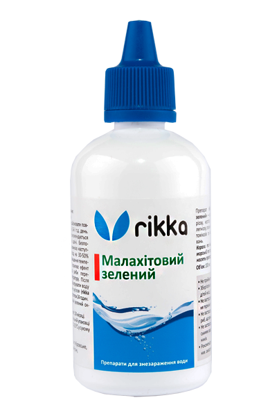 

Аквариумное лекарство для рыб Rikka Малахитовый зеленый 100 мл
