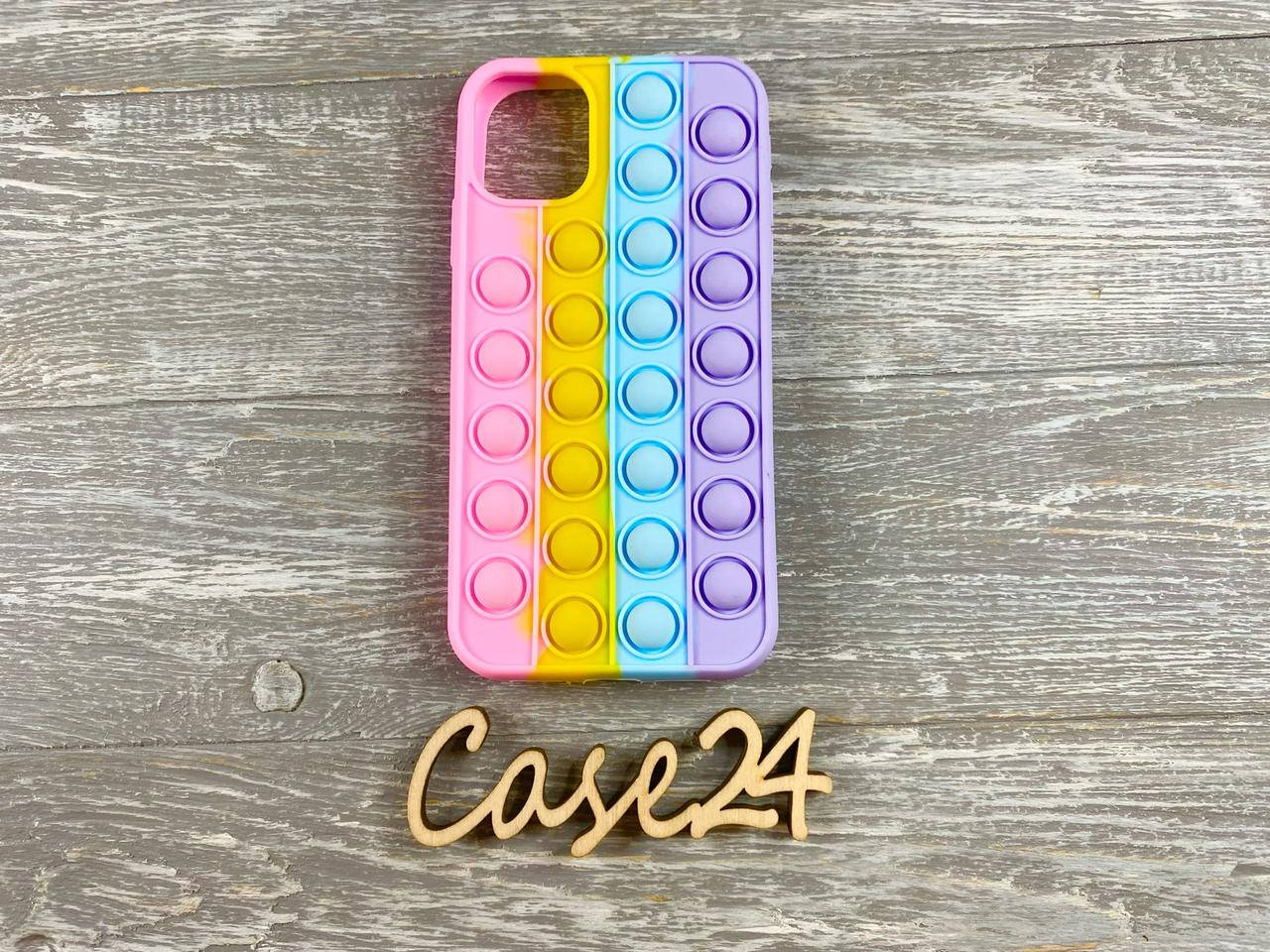 

Чехол Pop it case на айфон 11, Разные цвета