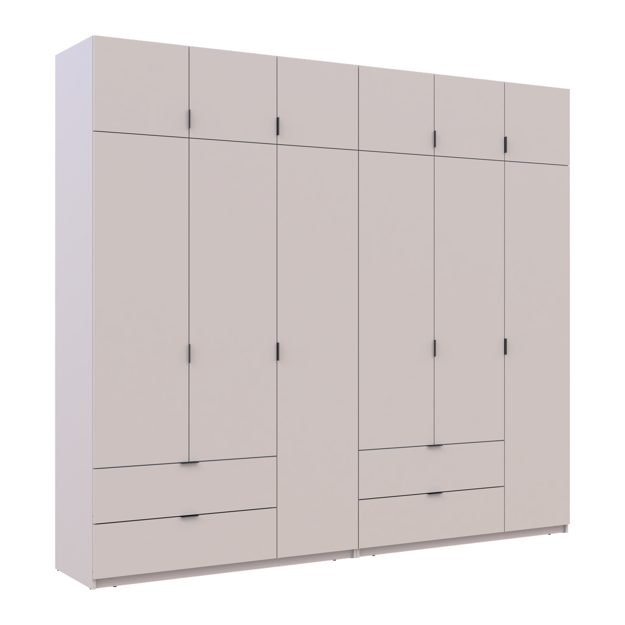 Розпашна Шафа для одягу Doros Лукас Кашемір 3+3 ДСП 270х50х240 (42005116) 6