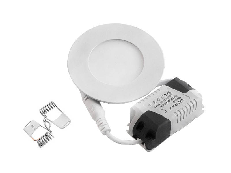 

Светильник светодиодный врезной Downlight 3Вт 4000К круглый, Белый