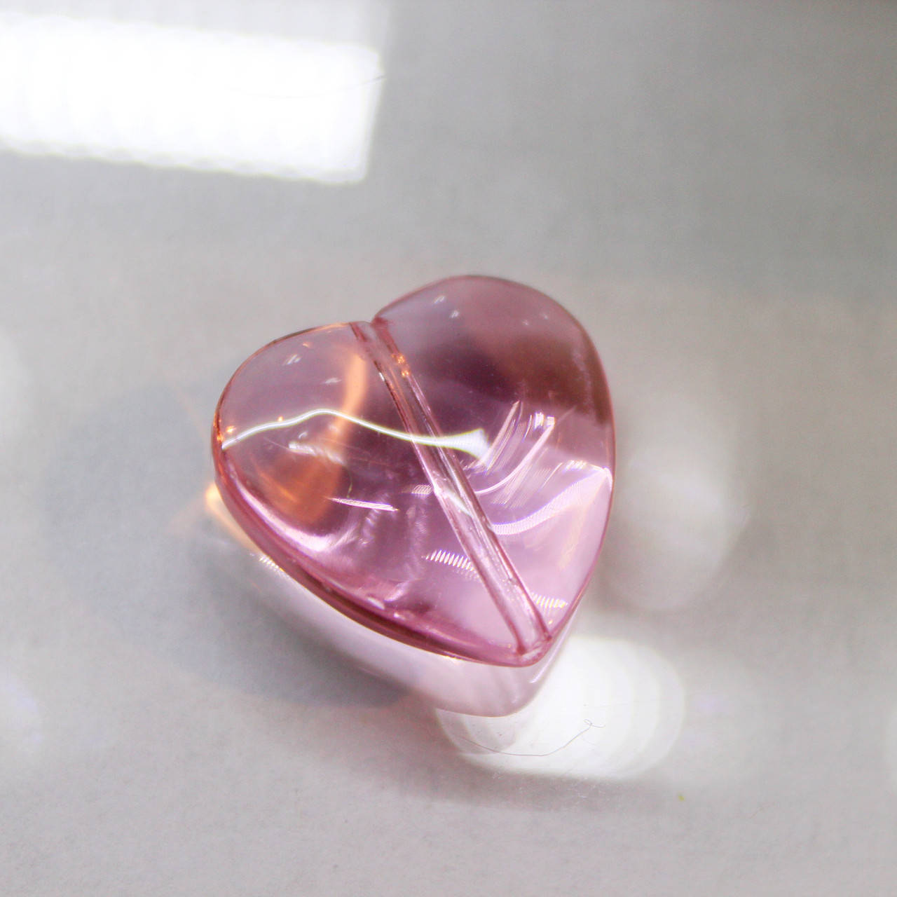 

Бусина-сердце, цвет Light Rose, 18mm*1шт