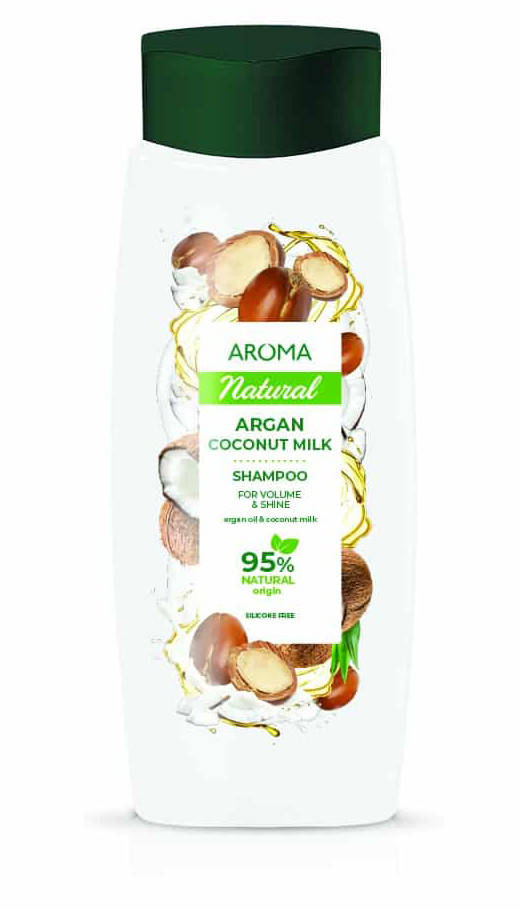

Шампунь для волос Aroma Natural с аргановым маслом и кокосовым молочком 400 мл