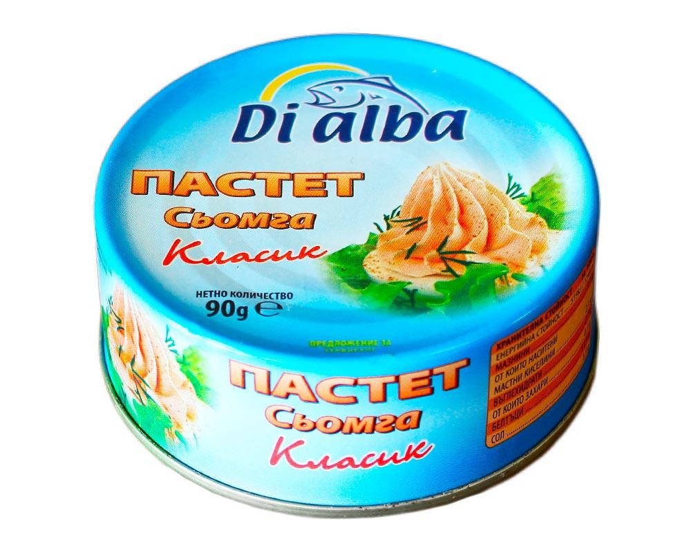 

Паштет из семги Классический Di Alba Пастет Сьомга Класик, 90 г