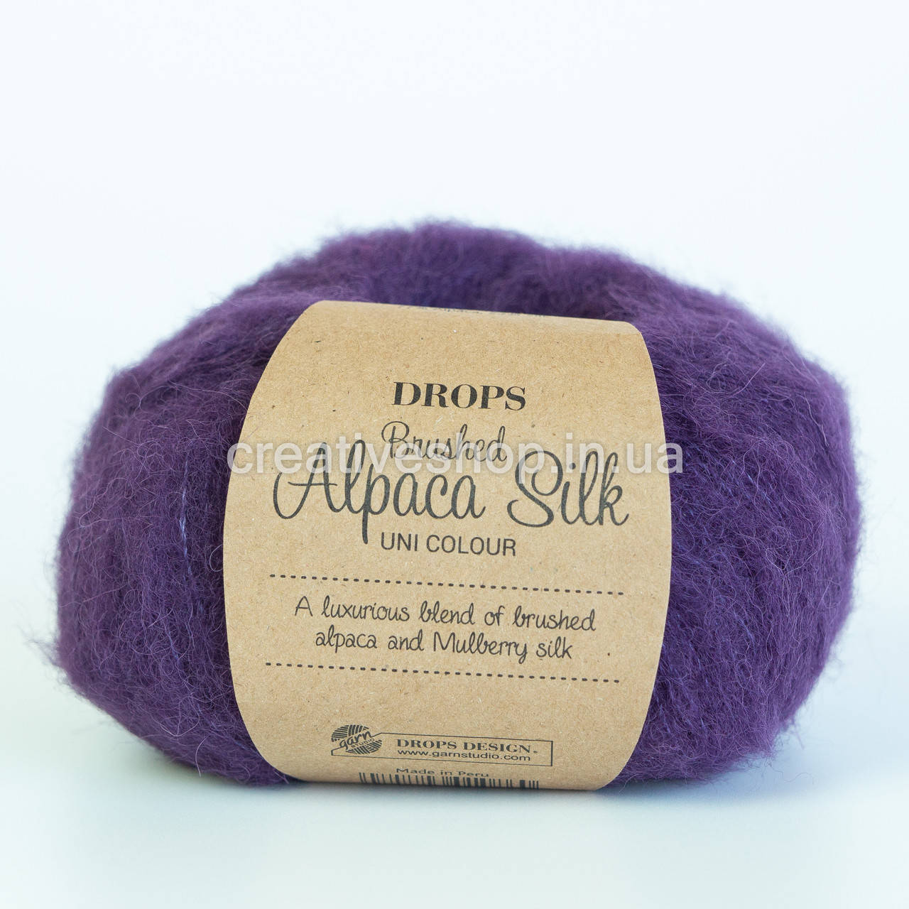 

Пряжа Drops Brushed Alpaca Silk (цвет 10 violet)