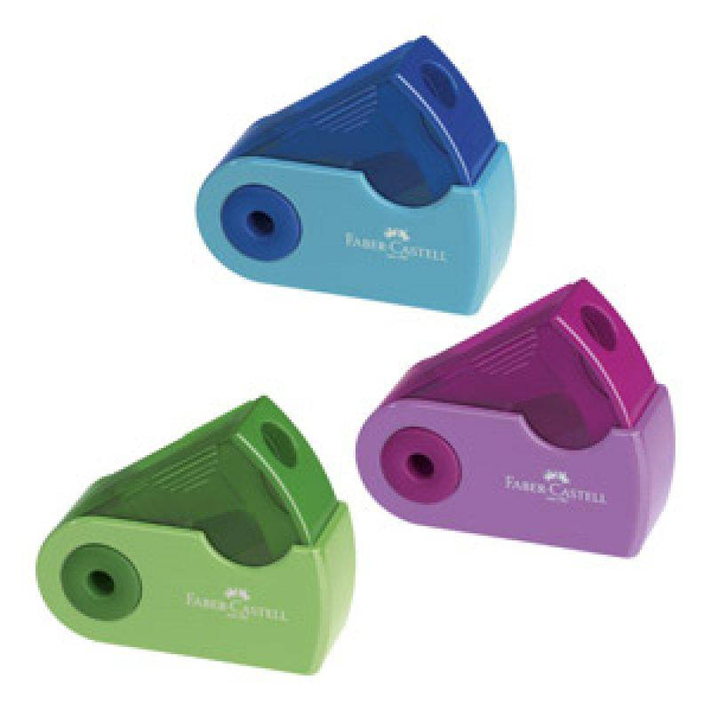 

Точилка Faber-Castell Sleeve Mini с контейнером на одно отверстие цветная, 182712, Разные цвета