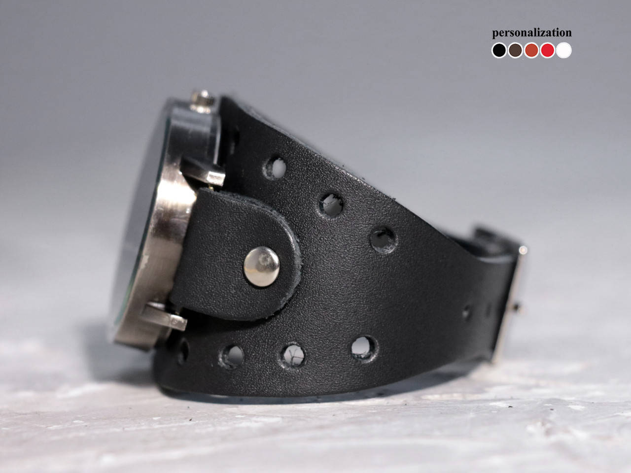 

Кожаный ремешок для часов, код 5346 (Ручная работа)