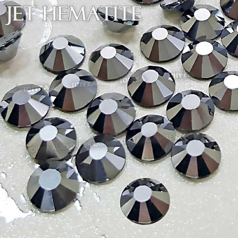

Стразы термоклеевые Premium Jet HEMATITE SS10 Hot Fix 100 шт