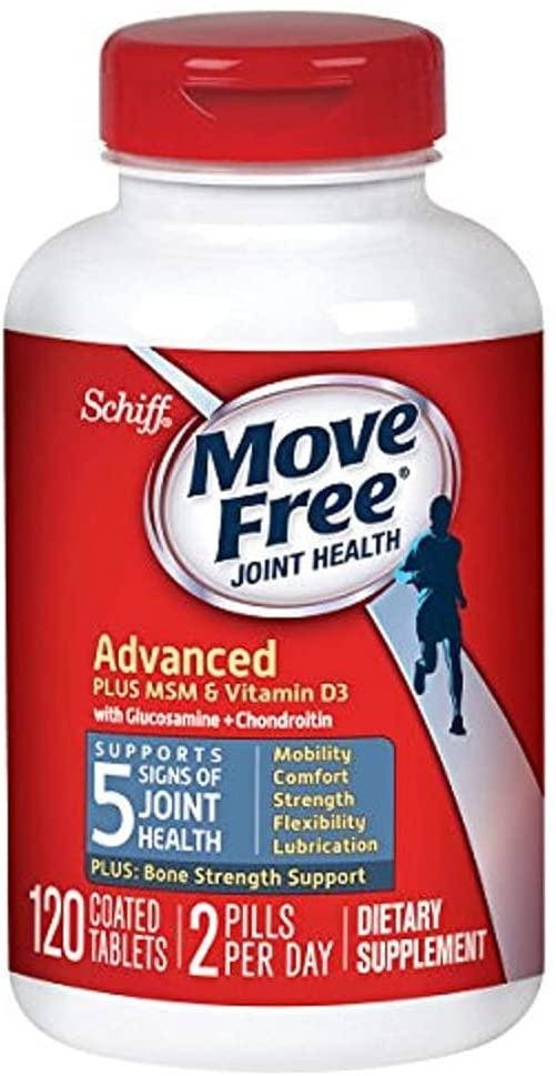 

Schiff Move Free Advanced Vitamin D3 MSM Glucosamine Chondroitin 120 таблеток