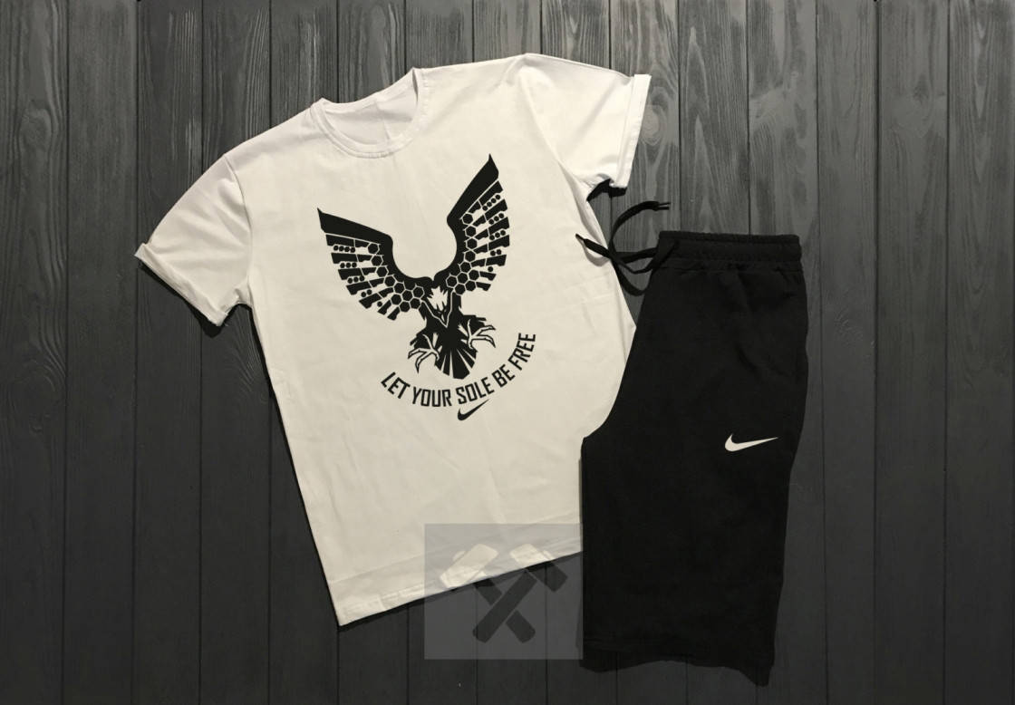 

Мужской костюм футболка и шорты Найк, футболка и шорты Nike,брендовый,трикотаж M