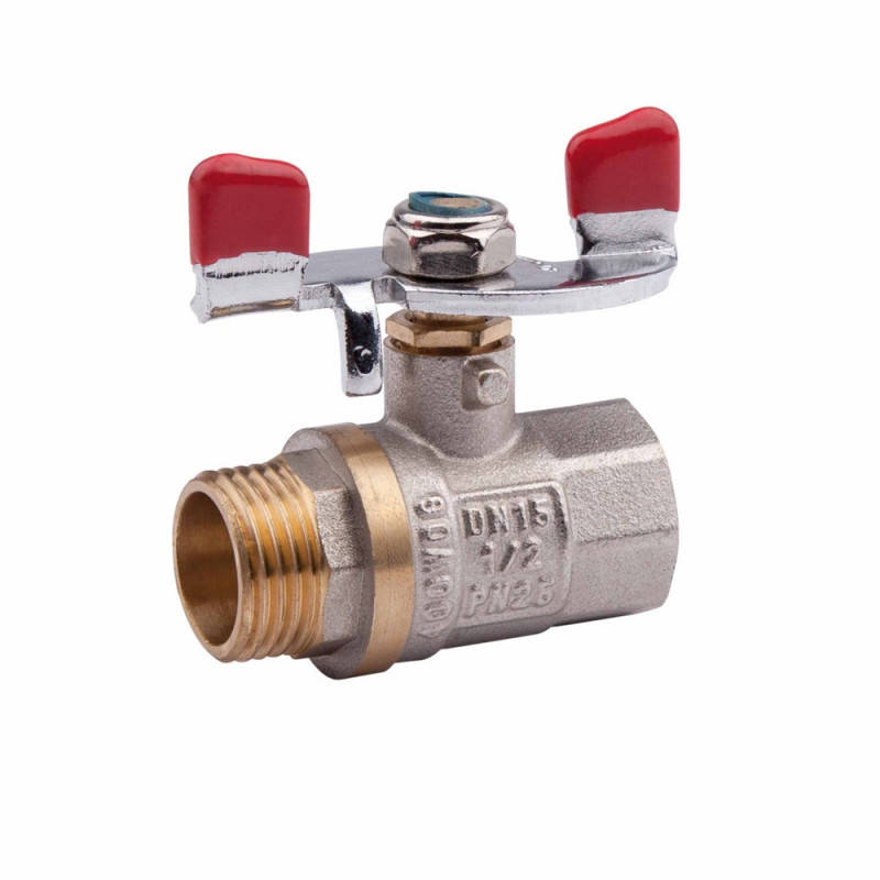 

Кран шаровой Valve 1/2" ВН для воды (бабочка)