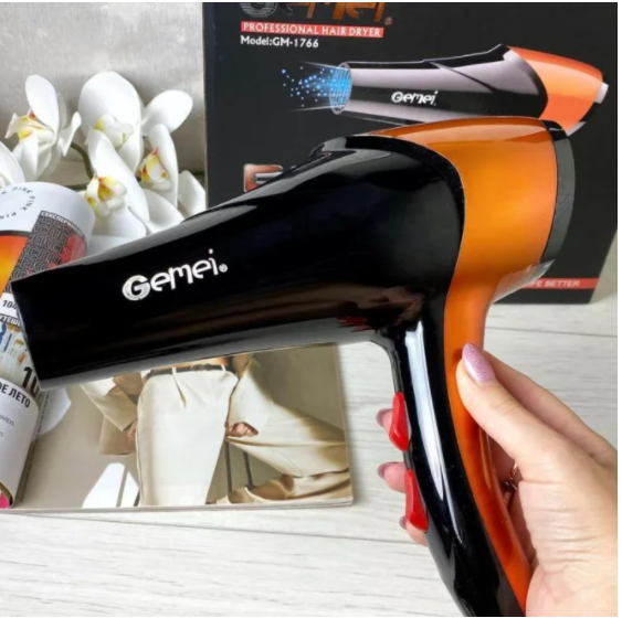 

Фен для волосся, мощный 2600W профессиональный Gemei GM-1766
