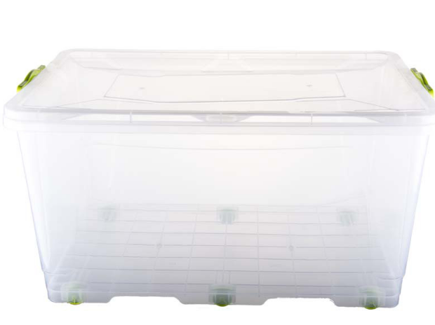 

Контейнер для хранения с зажимами "BigBox" - 80л на колесах