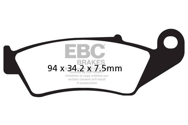 

ТОРМОЗНЫЕ КОЛОДКИ EBC FA185TT (kpl. НА 1 ДИСК)