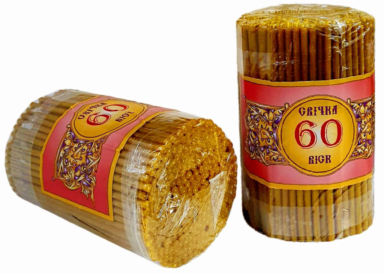 

2кг Свечи 80%ВОСКОВЫЕ №60 Количество - 300шт