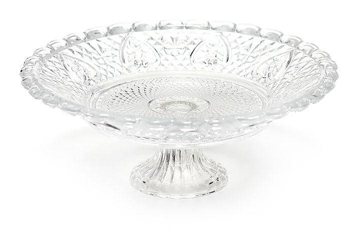 

Фруктовница стеклянная на подставке 25см 543-122, Коричневый