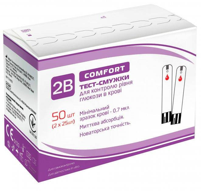 

Тест-полоски 2B Comfort, 50 шт.