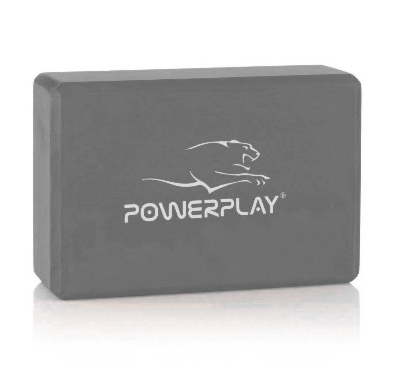 

Блок для йоги PowerPlay 4006 Yoga Brick Серый - UkMarket