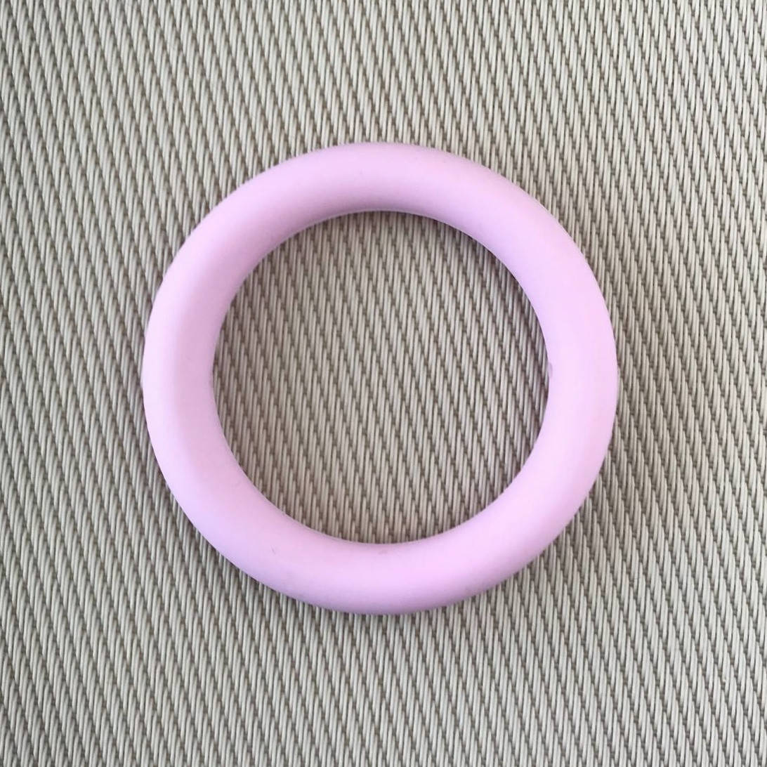 

Кольцо большое силиконовое Розовый baby pink