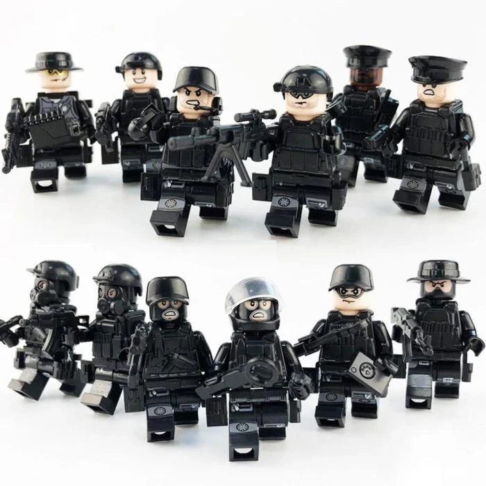 

Фигурки SWAT спецназовцы военные солдаты Лего lego BrickArms 12 фигурок
