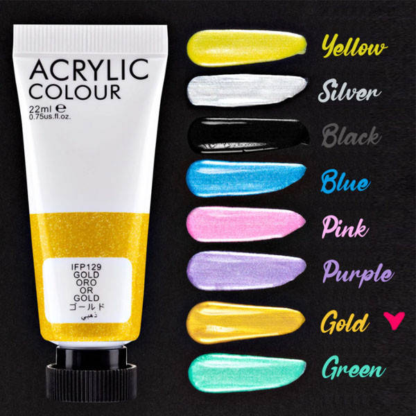 

Акрилова фарба "Gold" пласт туб, 75мл, IFP129
