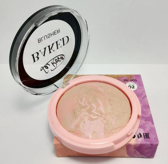 

Румяна для лица LA ROSA BAKED BLUSHER одинарные запеченные матовые терракотовые 805-BL № 02 Бежево-розовые