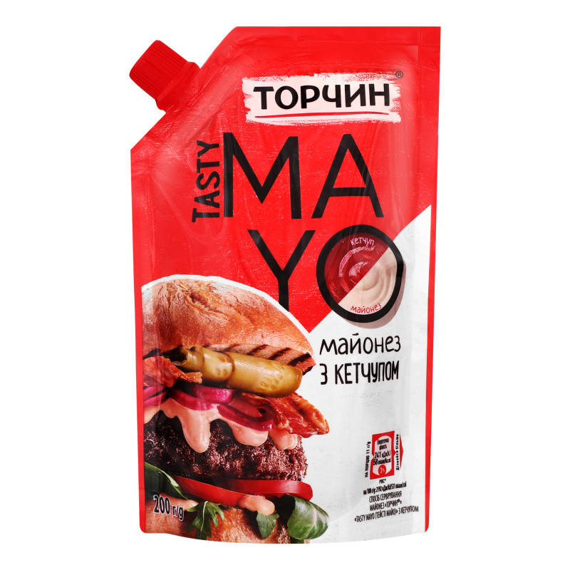 

Майонез Торчин Тейсти Кетченез 200г