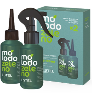 

Набор филлеров для экспресс-процедуры Molodo Zeleno Estel Professional 100/100 мл