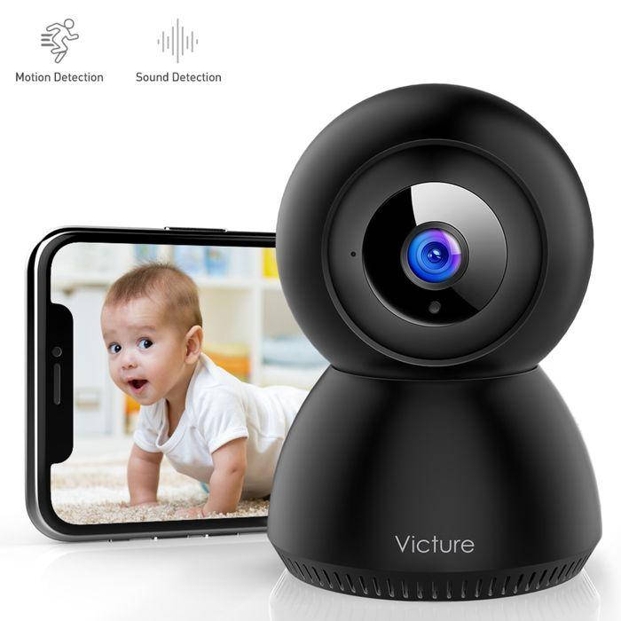 

Беспроводная видеокамера / Видеоняня Victure SC210B 1080P HD с камерой для монитора ребенка., Черный