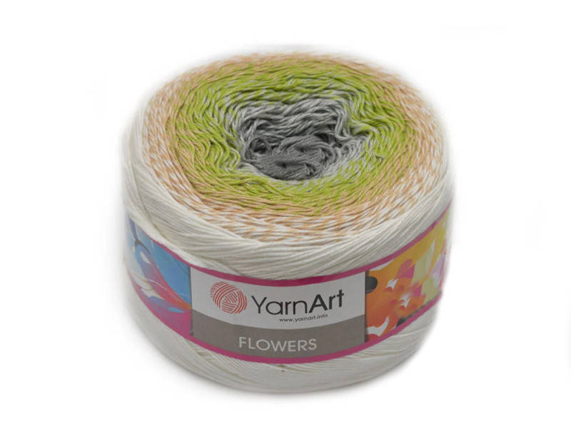 

YarnArt Flowers, №274, Секционное крашение