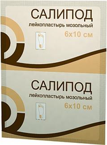 

Салипод 6 *10 см мозольний пластир ,1 шт