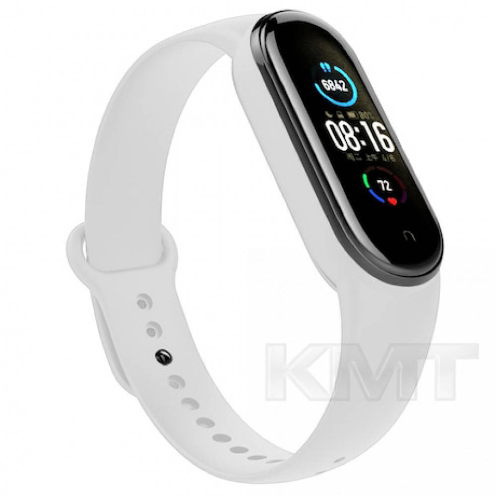 

Ремешок Silicone Sport Band Xiaomi Mi Band 5 ; 6 — White