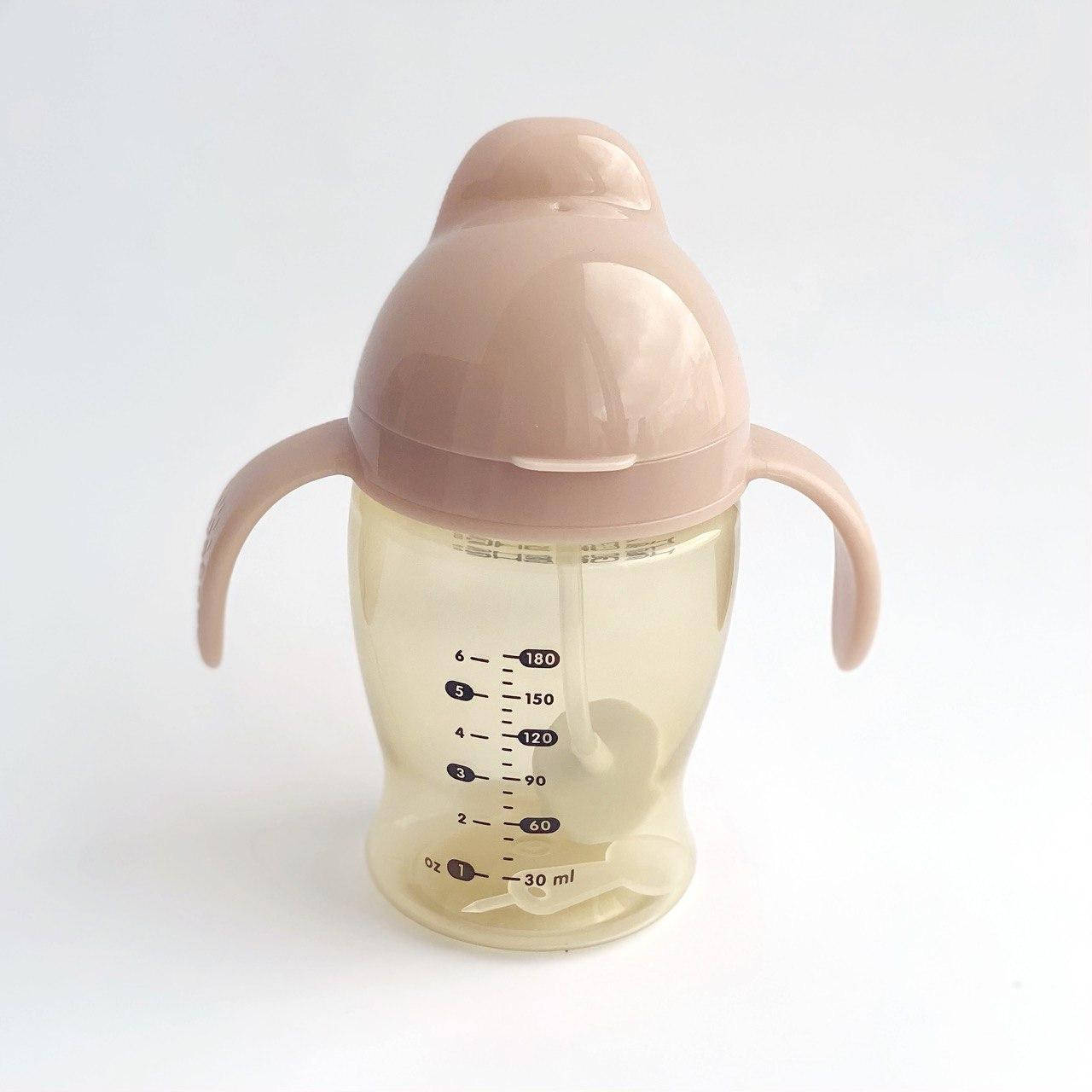 

Детский поильник HEORSHE Cabbage Rose 180 мл., Розовый